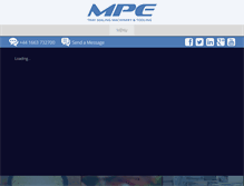 Tablet Screenshot of mpe-uk.com